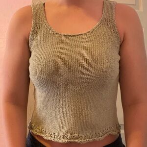 Green Knit Top